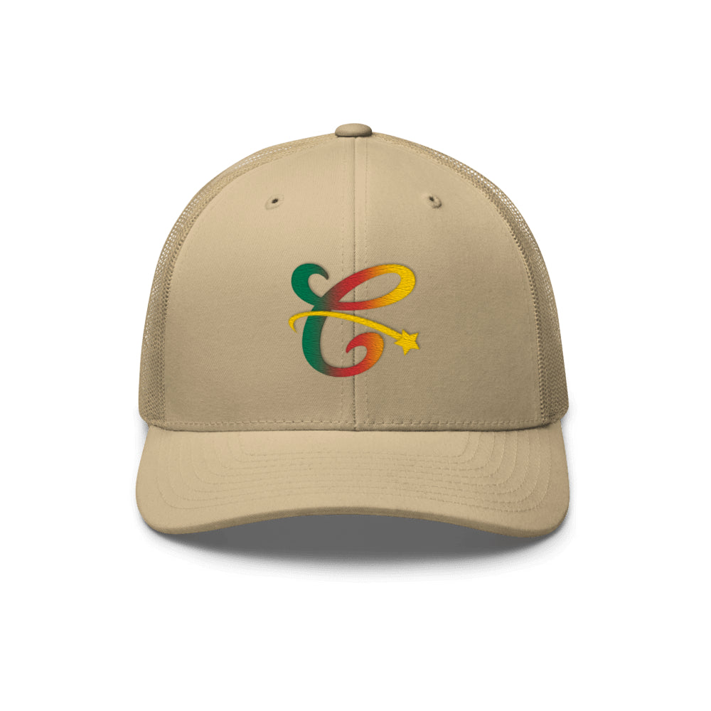 Cameroonian Flag Gradient Trucker Hat