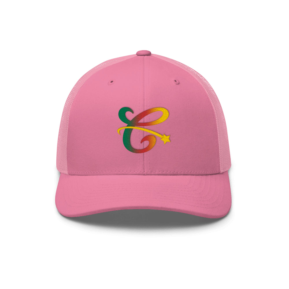 Cameroonian Flag Gradient Trucker Hat