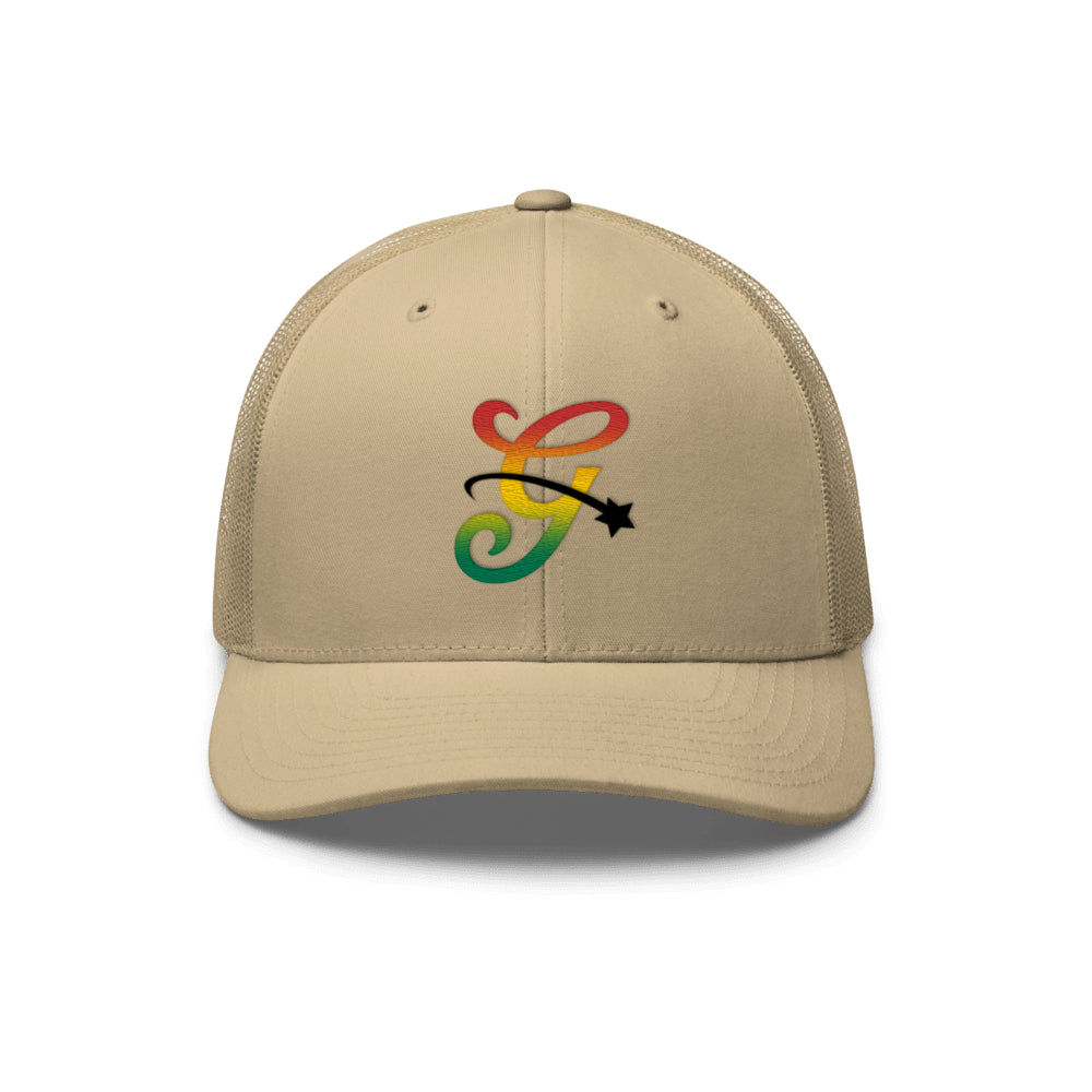 Ghanaian Flag Gradient Trucker Hat