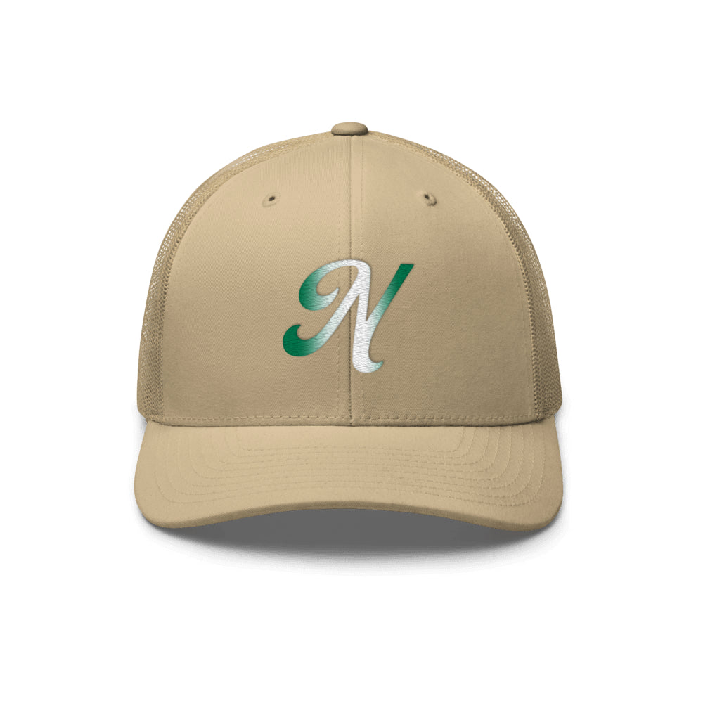 Nigerian Flag Gradient Trucker Hat